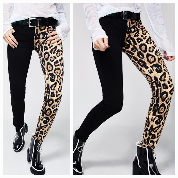 TRIPP NYC Split Leg Leopard Pants | Size 28 - Picture 2 of 11